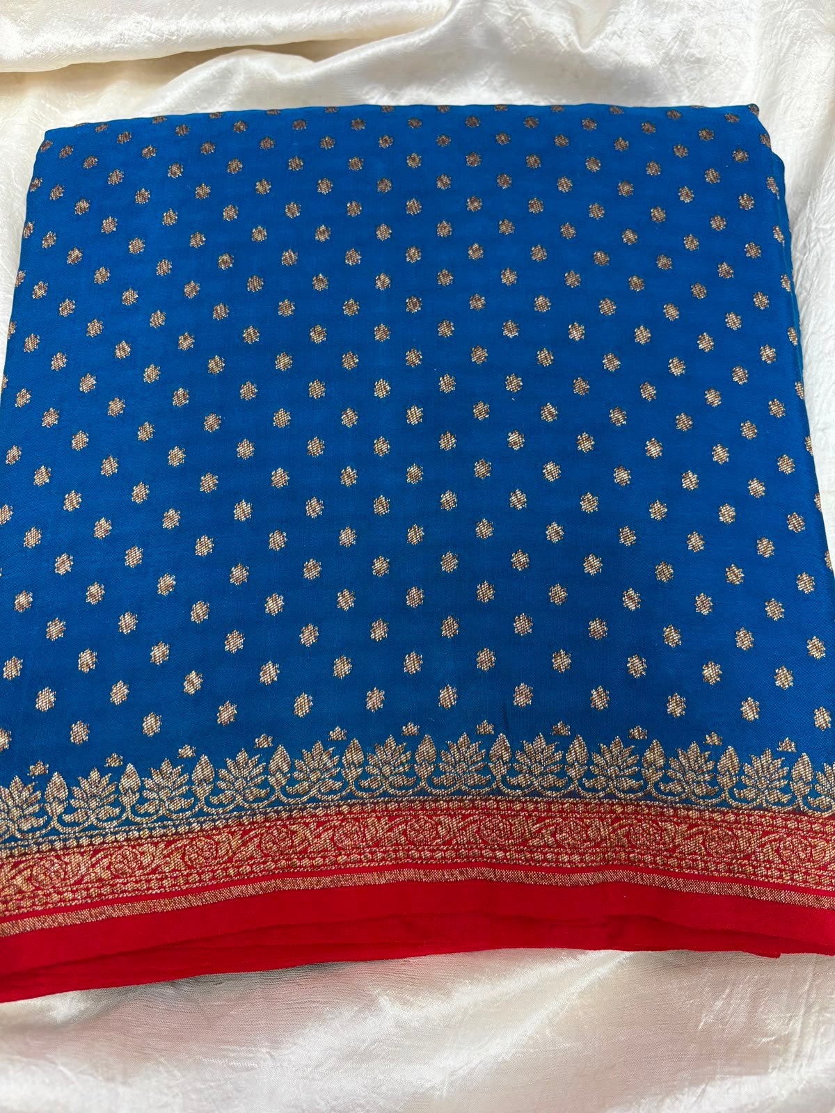 Banarasi Pure Crepe Saree - Image 6