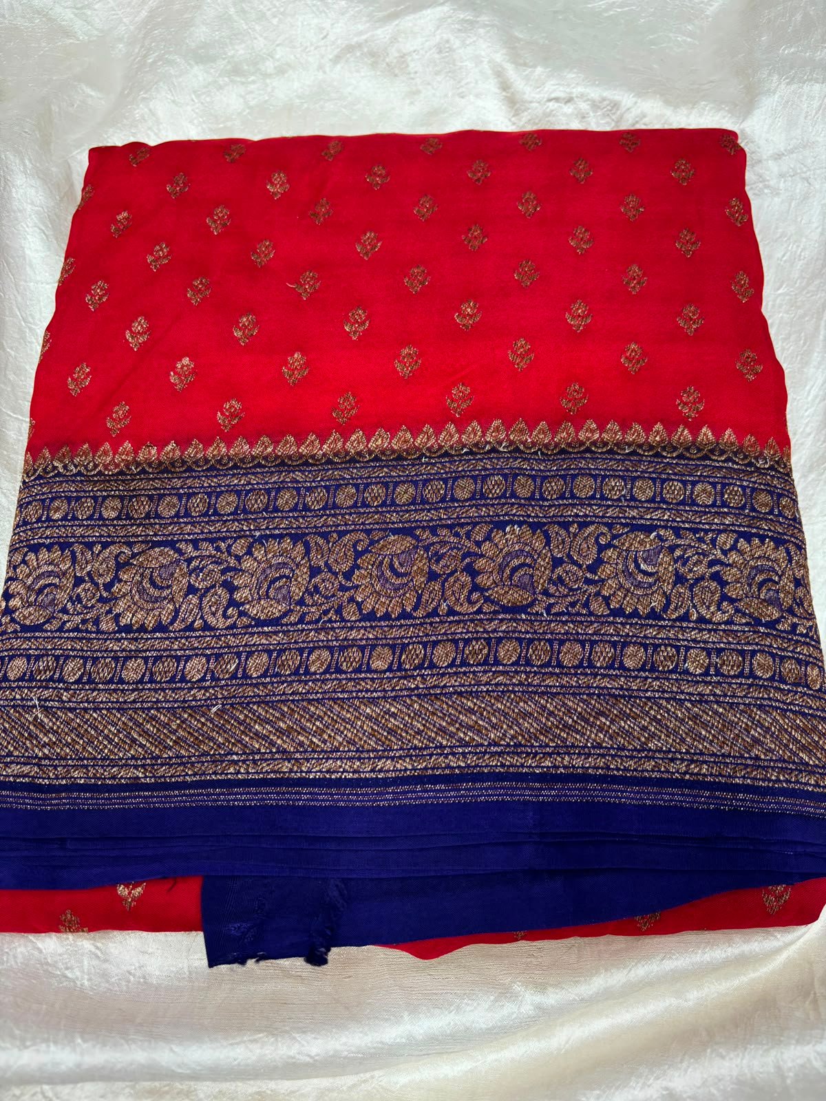 Banarasi Pure Crepe Saree - Image 5