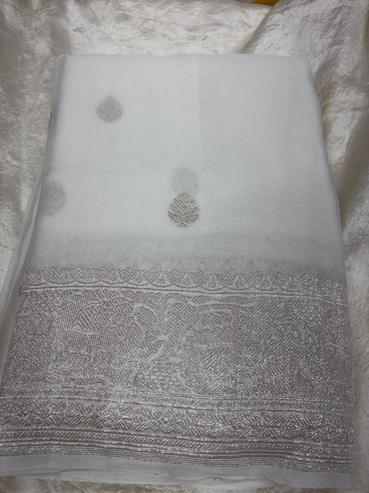 Pure Chiffon Sarees for VaraMahalakshmi festive collections - Image 4